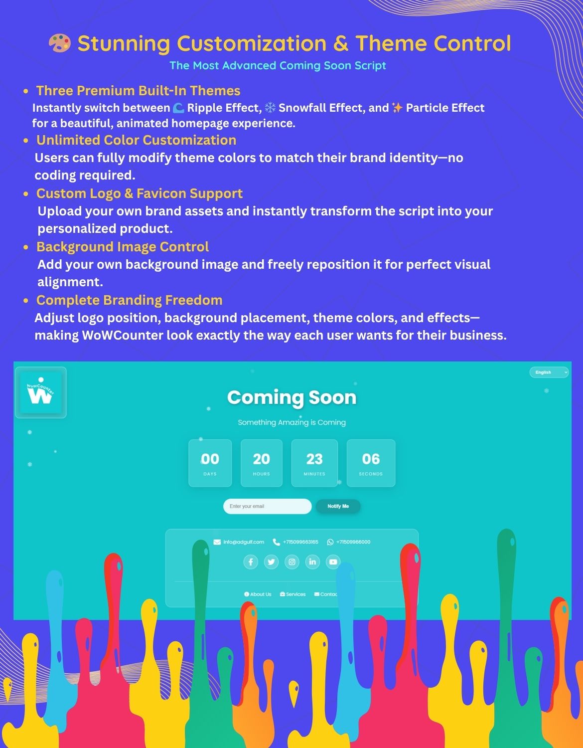 WoWCounter - Coming Soon & Countdown Script - Image 3