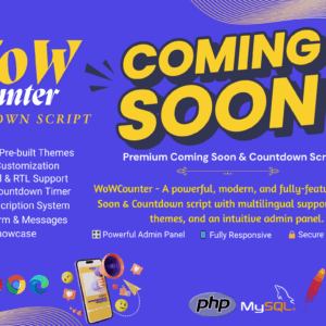 WoWCounter Premium Coming Soon Script